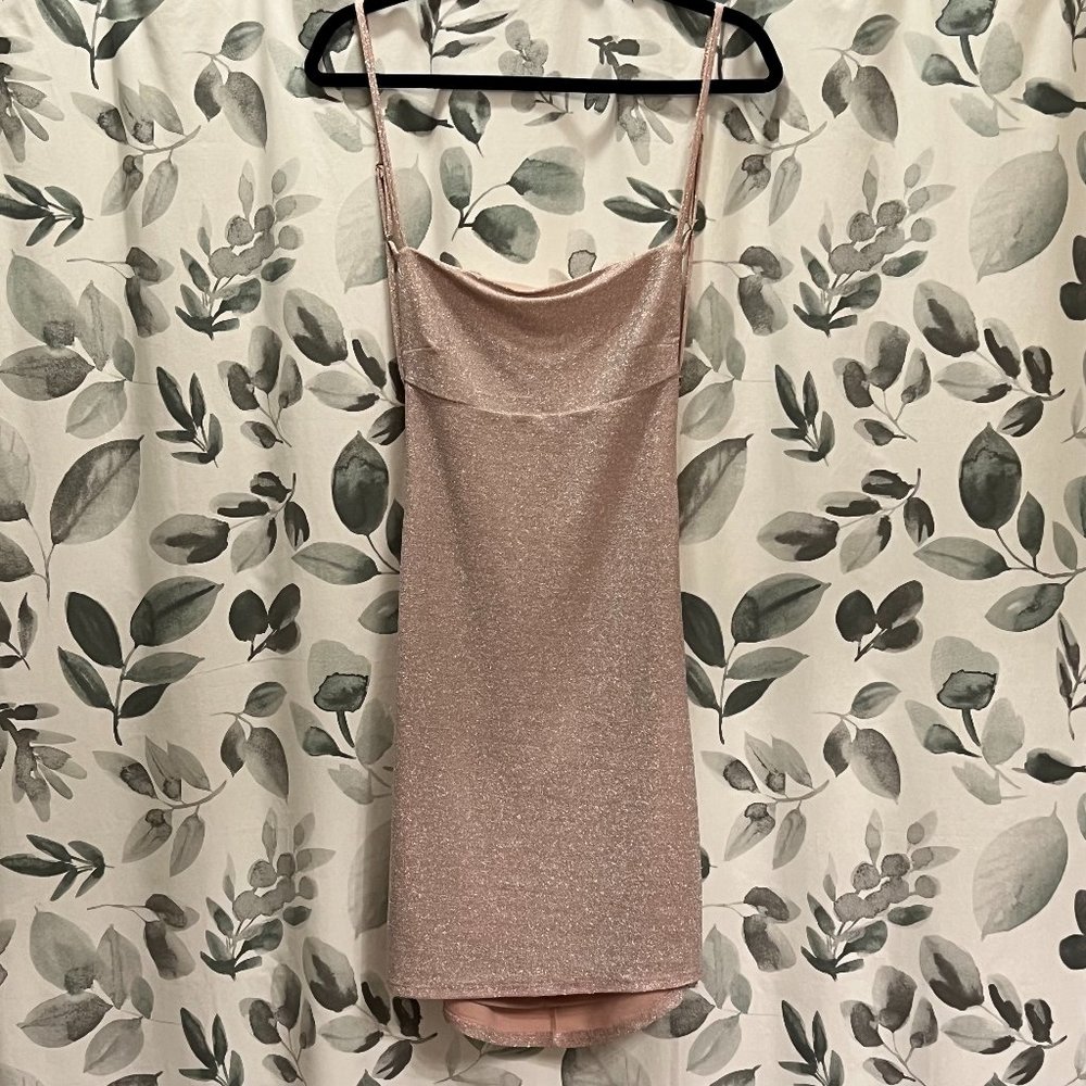 Sparkly Dress with Back Cutout
